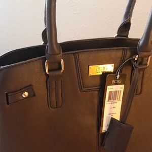 Brand new BCBG Paris line, brown bag, beautiful